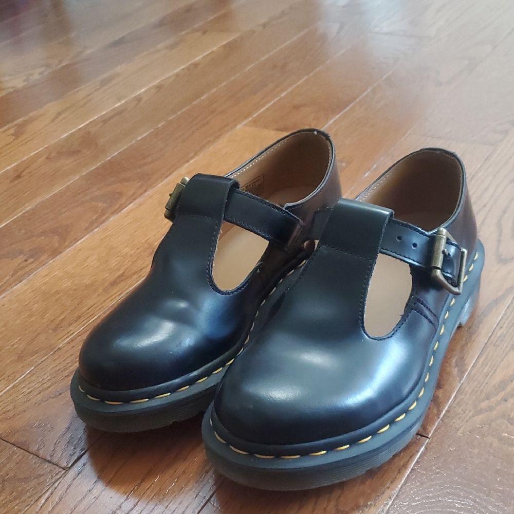 Dr. Martens Black T-Bar Dress Shoes